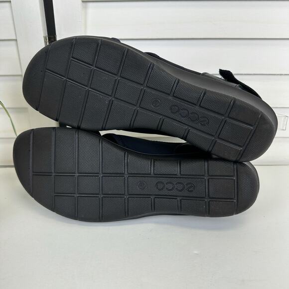 Ecco Black Felicia Stretch Crossover Slingback Sandal Comfort Shoe EU 41 US 10.5 - Picture 7 of 9